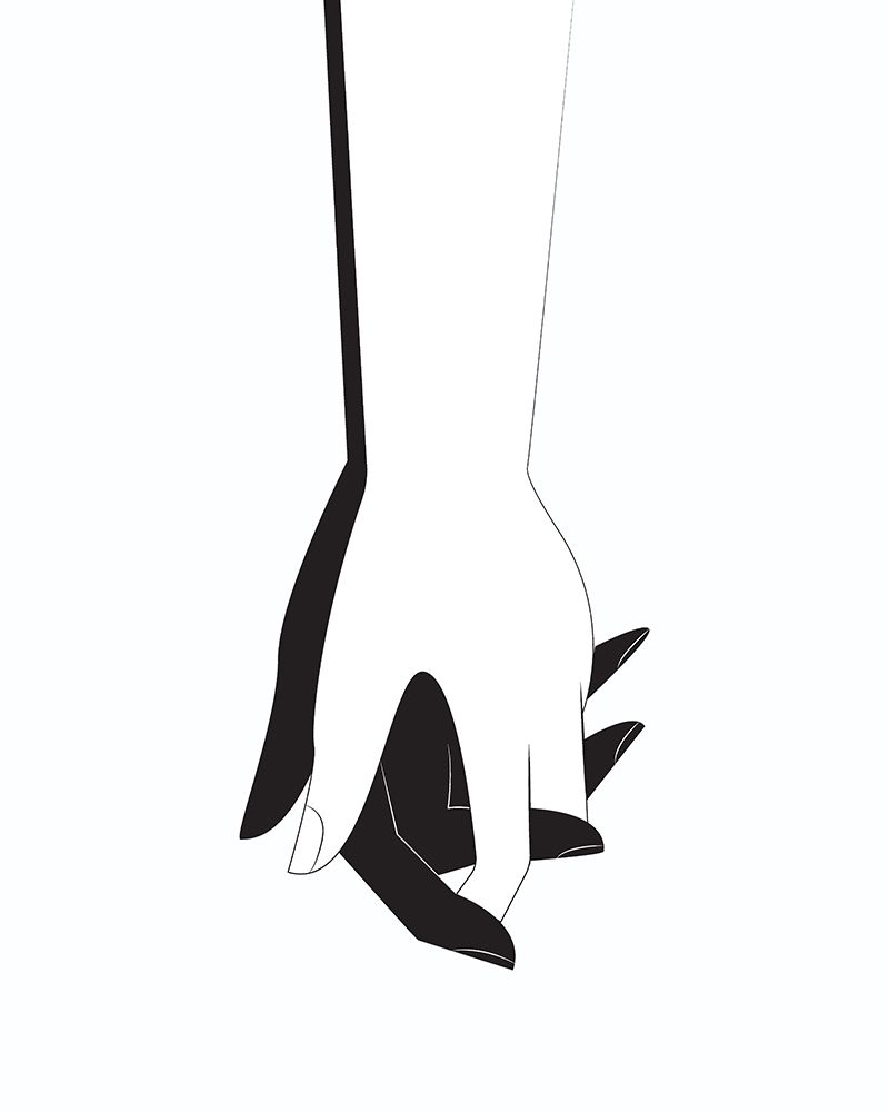 Hold Hands art print by Beth Cai for $57.95 CAD