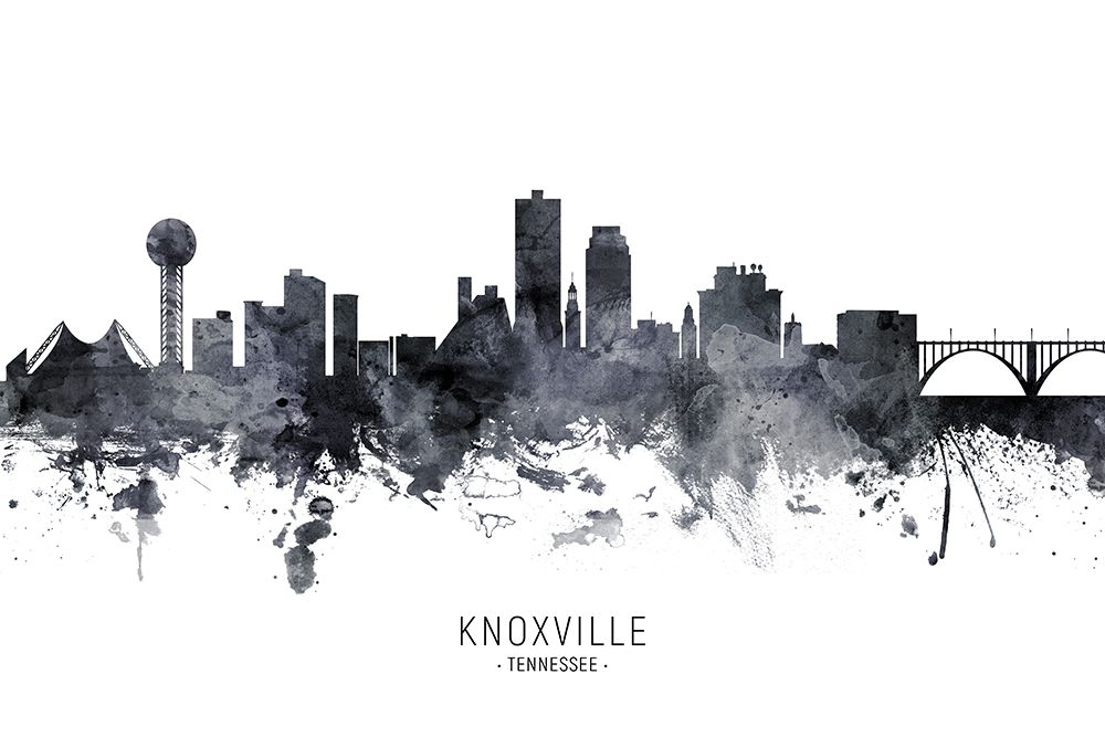 Knoxville Tennessee Skyline art print by Michael Tompsett for $57.95 CAD