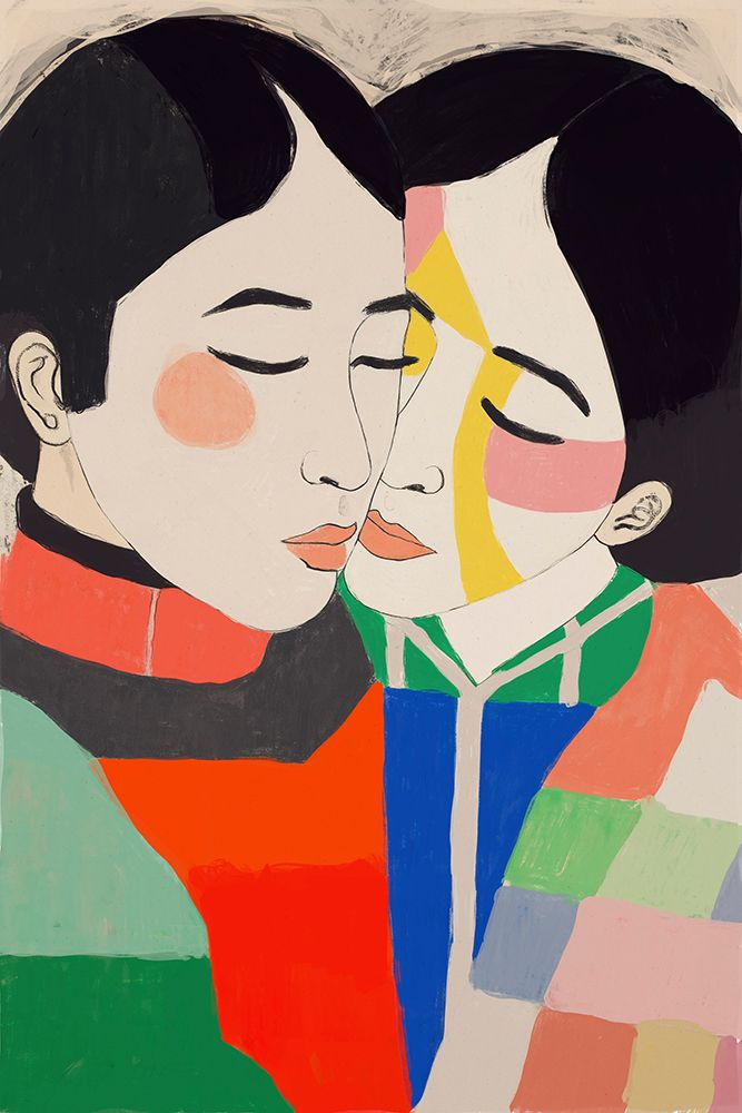 Loving Couple art print by Treechild for $57.95 CAD