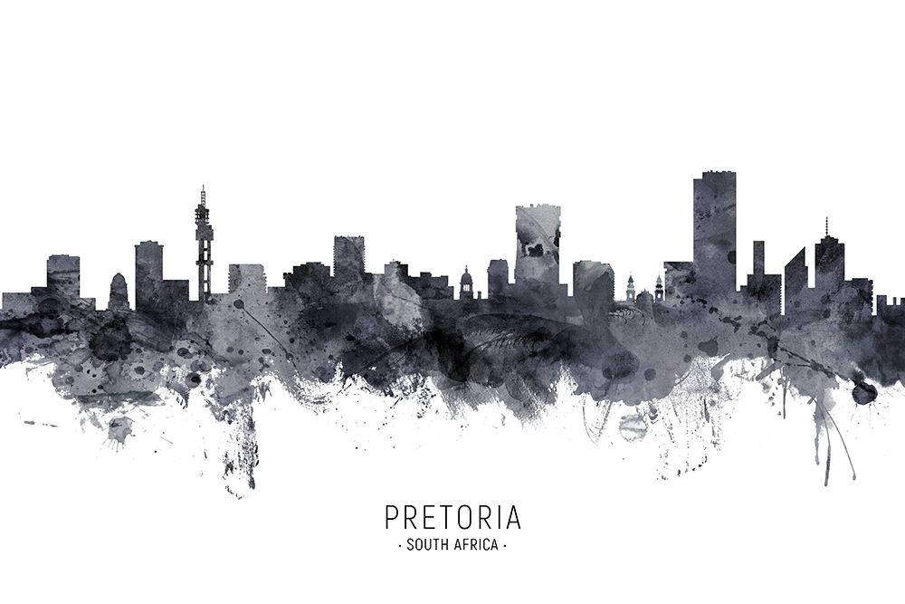 Pretoria South Africa Skyline art print by Michael Tompsett for $57.95 CAD