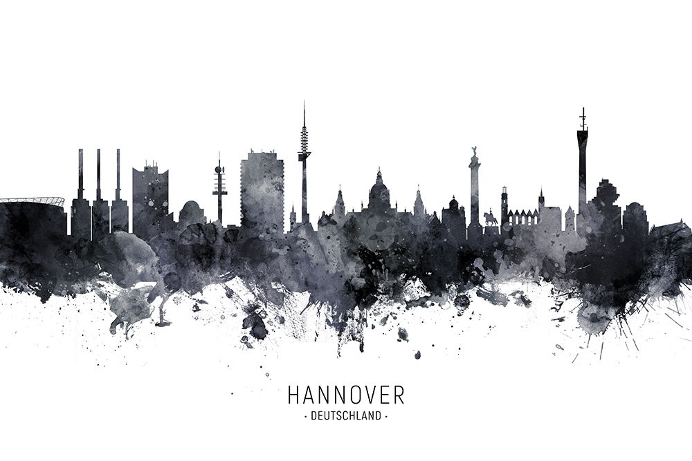 Hannover Germany Skyline art print by Michael Tompsett for $57.95 CAD