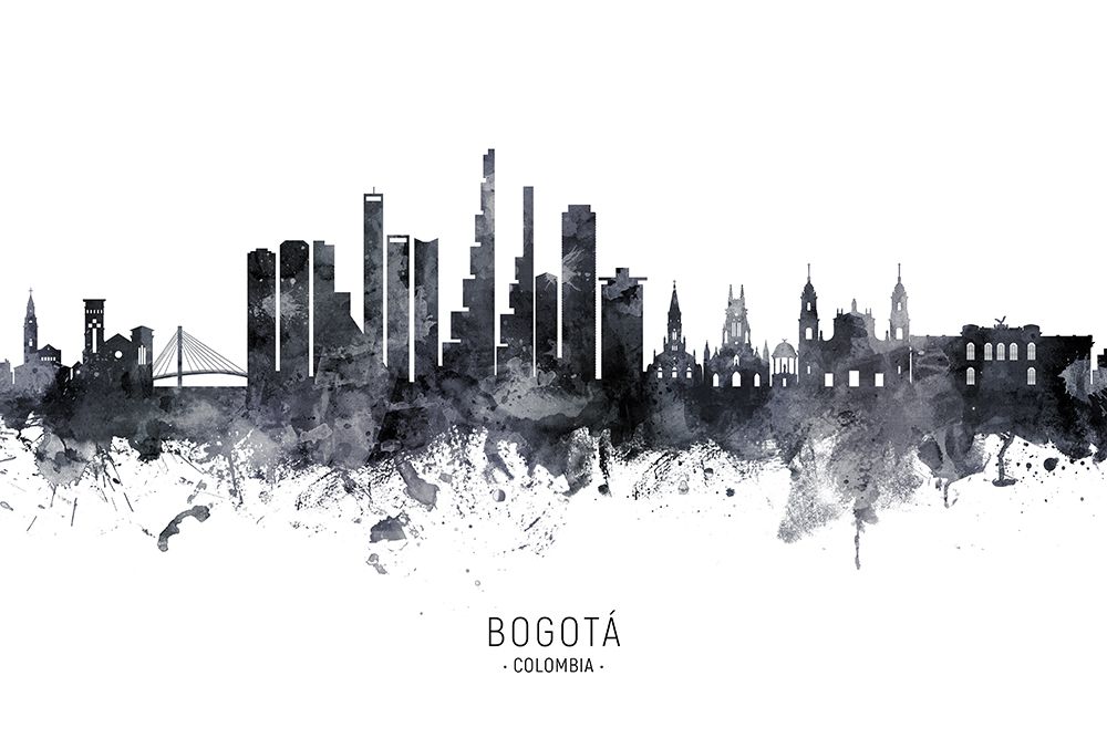 BogotAi Colombia Skyline art print by Michael Tompsett for $57.95 CAD