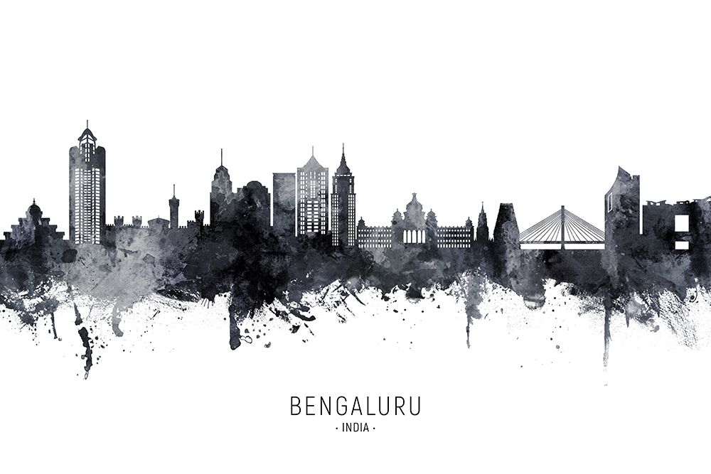 Bengaluru Skyline India Bangalore art print by Michael Tompsett for $57.95 CAD