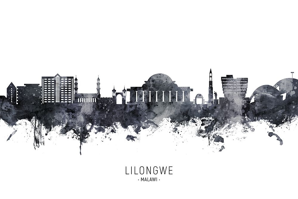 Lilongwe Malawi Skyline art print by Michael Tompsett for $57.95 CAD