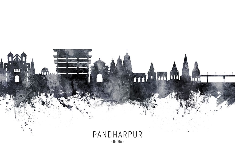 Pandharpur Skyline India art print by Michael Tompsett for $57.95 CAD