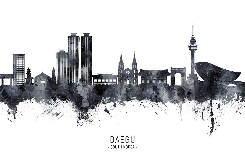 Daegu Skyline South Korea art print by Michael Tompsett for $57.95 CAD