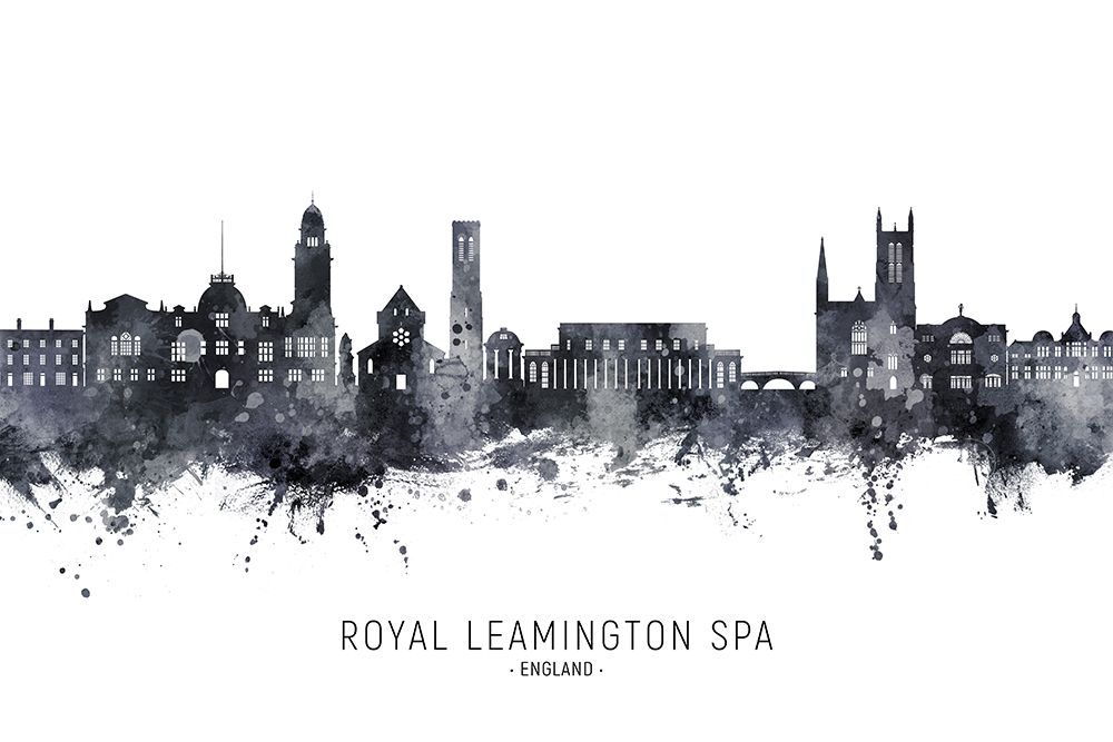 Royal Leamington Spa England Skyline art print by Michael Tompsett for $57.95 CAD
