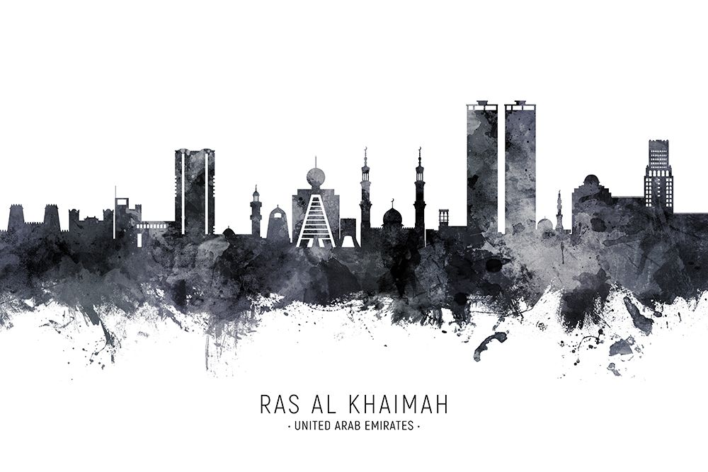 Ras Al Khaimah Skyline art print by Michael Tompsett for $57.95 CAD