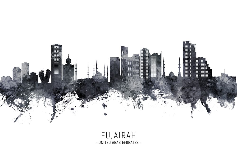 Fujairah Skyline art print by Michael Tompsett for $57.95 CAD