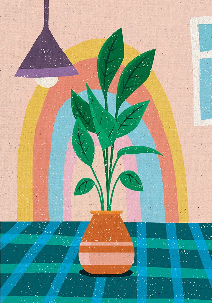 Rainbow in the Living Room art print by Aylin Demir for $57.95 CAD