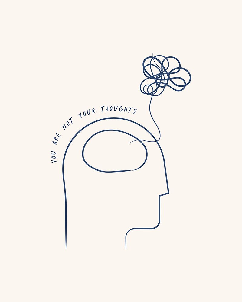 You Are Not Your Thoughts art print by Beth Cai for $57.95 CAD