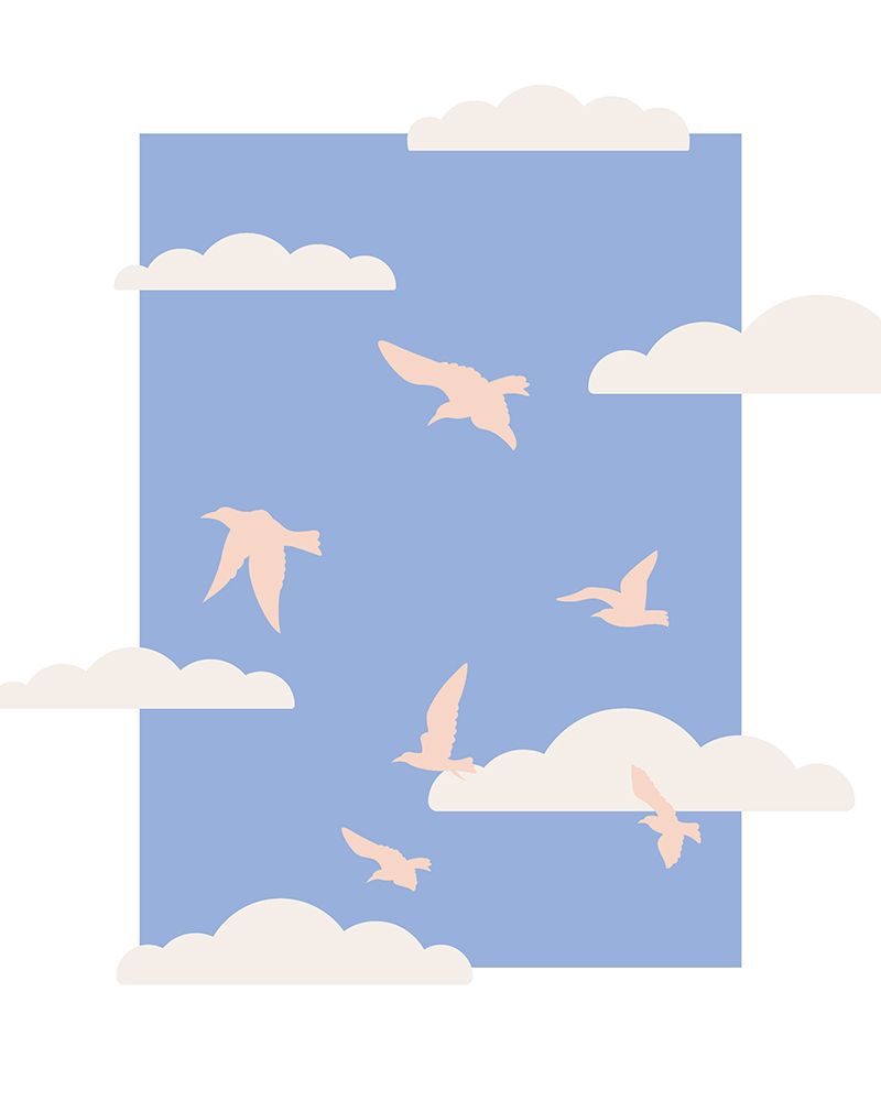 Clouds Bird art print by Beth Cai for $57.95 CAD
