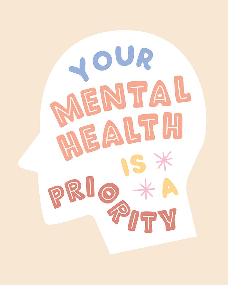 Mentalhealthpriority art print by Beth Cai for $57.95 CAD
