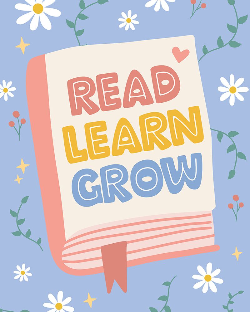 Read Learn Grow 4 art print by Beth Cai for $57.95 CAD