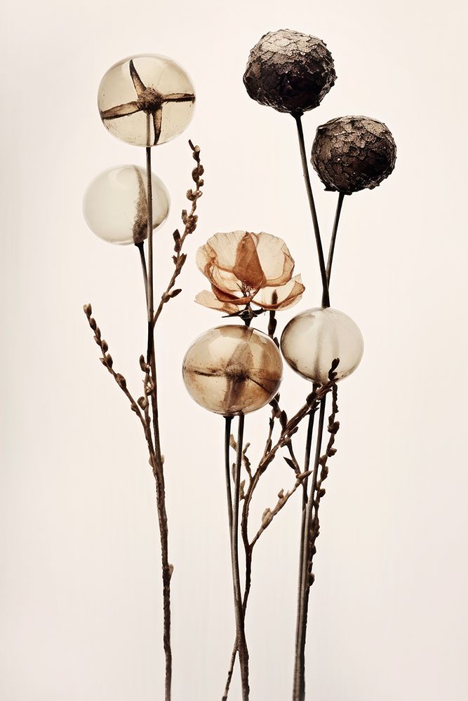 Glass Ball Flowers art print by Treechild for $57.95 CAD