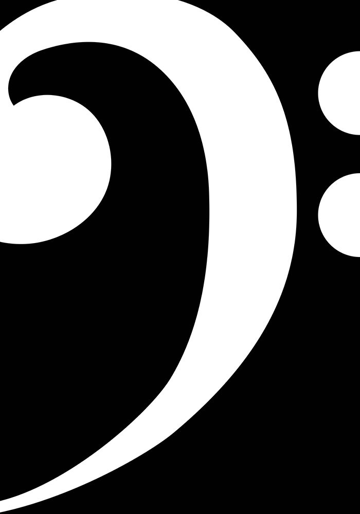 Big bass clef 2 art print by Sarah Manovski for $57.95 CAD