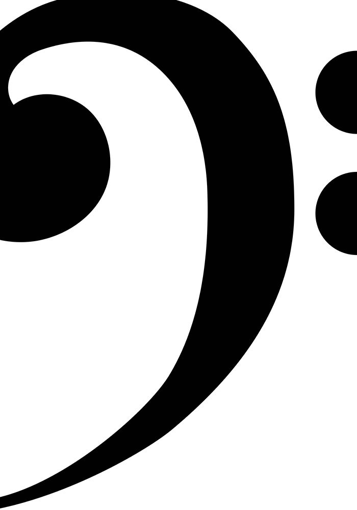 Big bass clef 1 art print by Sarah Manovski for $57.95 CAD