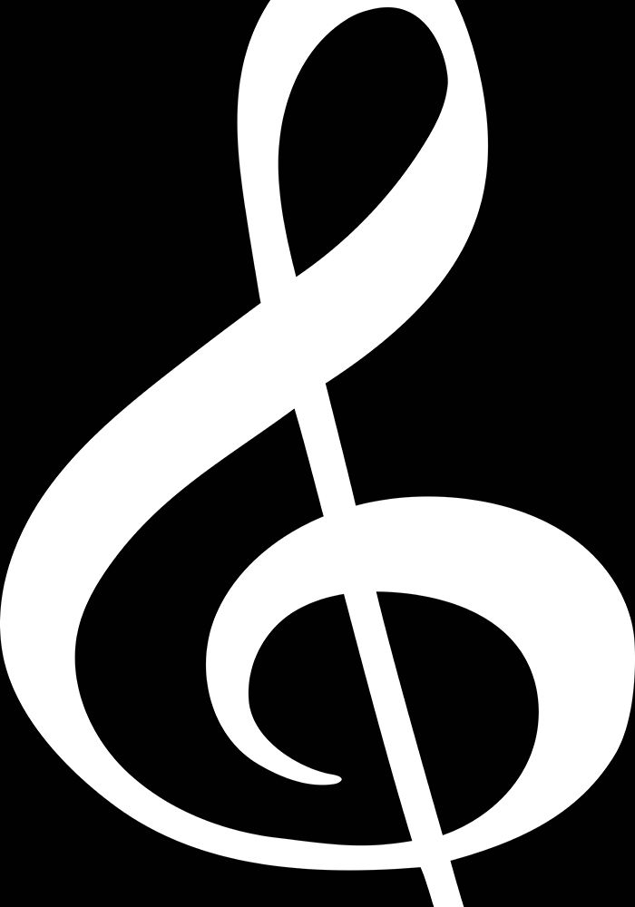 Big treble clef 2 art print by Sarah Manovski for $57.95 CAD