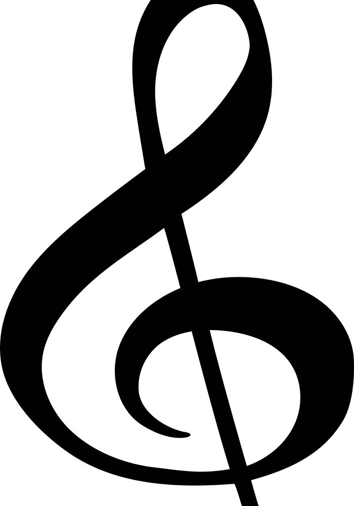 Big treble clef 1 art print by Sarah Manovski for $57.95 CAD