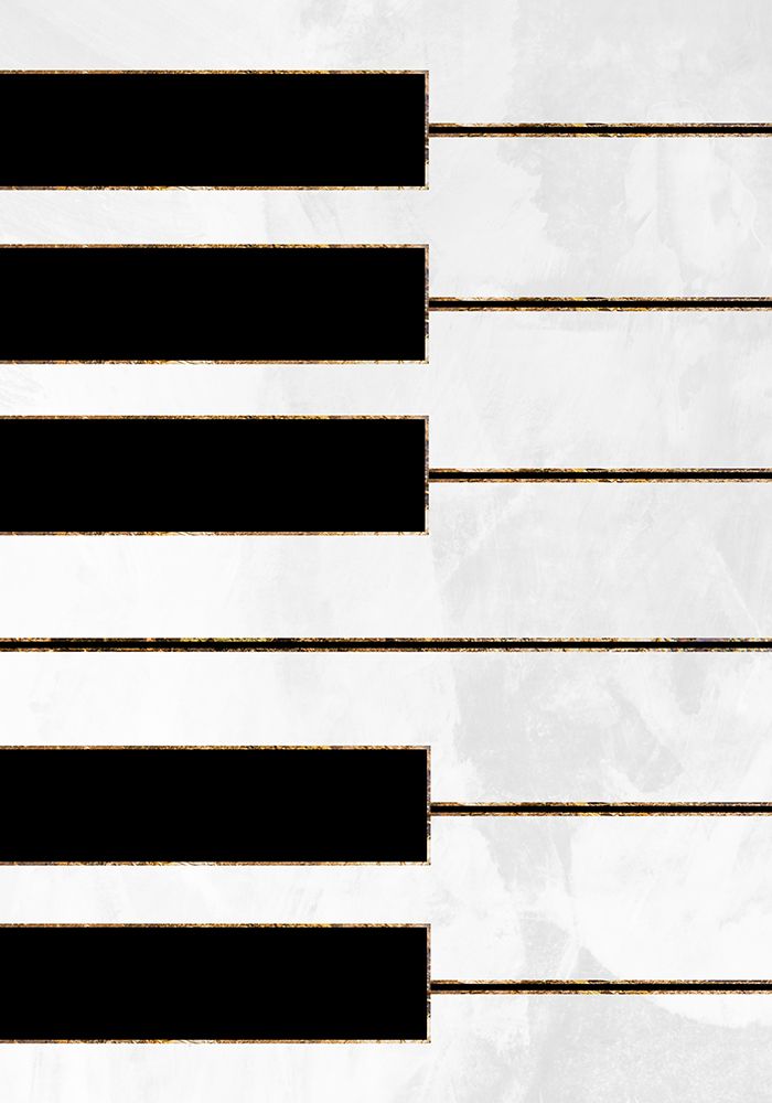Black and gold piano art print by Sarah Manovski for $57.95 CAD