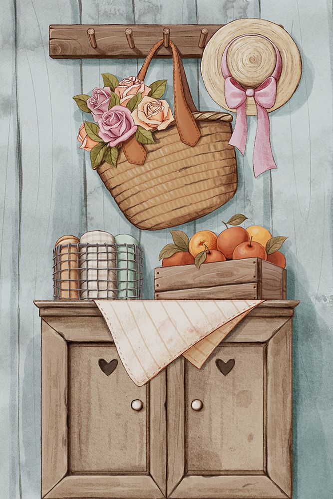 Vintage Kitchen art print by Xuan Thai for $57.95 CAD