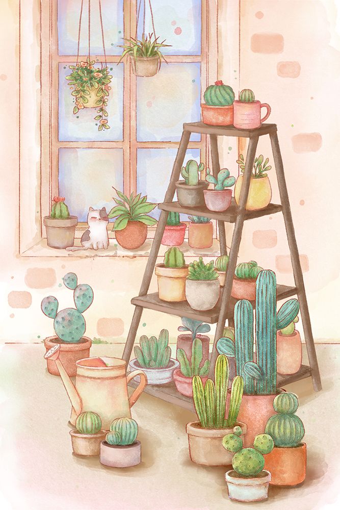 Outdoor cactus species 1 art print by Xuan Thai for $57.95 CAD
