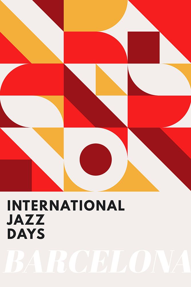 Jazz Days Barcelona art print by Kubistika for $57.95 CAD