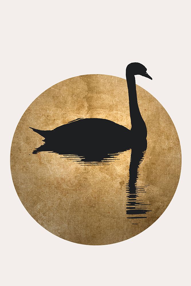 The Swan Gold art print by Kubistika for $57.95 CAD