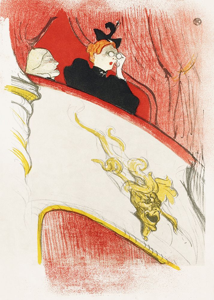 Balcony With a Gilded Grotesque Mask (1894) art print by Pictufy for $57.95 CAD