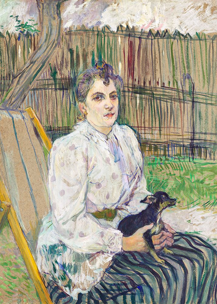 Lady With a Dog (1891) art print by Pictufy for $57.95 CAD