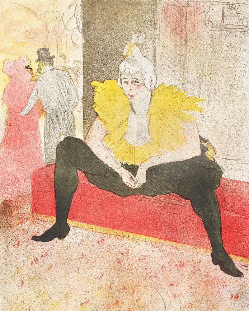 The Seated Clowness (miss Cha U Kao) (1896) art print by Pictufy for $57.95 CAD