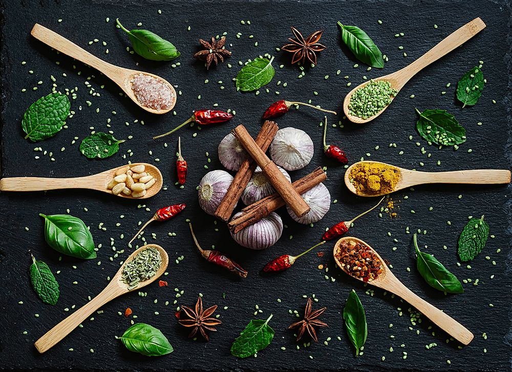 Colorful , Cheerful Still-Life With Spices.  4 art print by Saskia Dingemans for $57.95 CAD