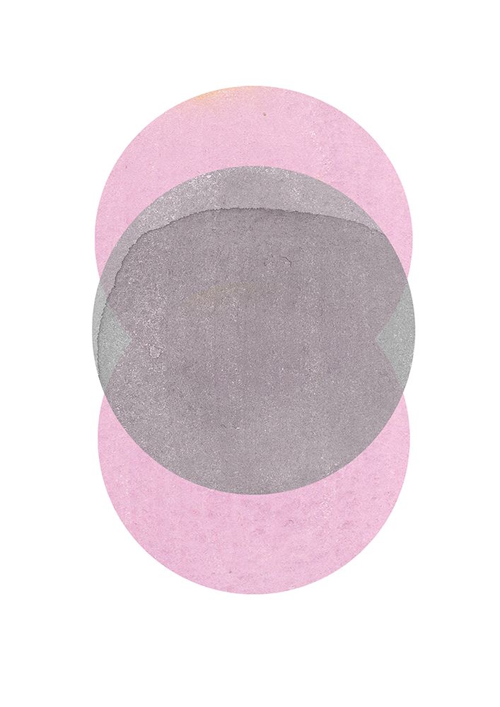 Gray Pink Circles art print by Louise van Terheijden for $57.95 CAD