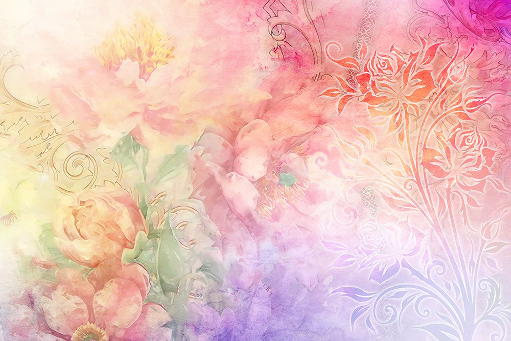 Ombre064flower art print by Rafal Kulik for $57.95 CAD
