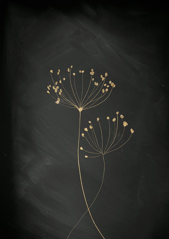 Black Gold Botanical No 2 art print by Aureous for $57.95 CAD