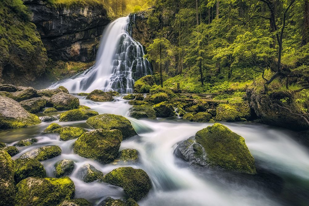 Gollinger Waterfall (Tennengau / Austria) art print by Diwiesign for $57.95 CAD