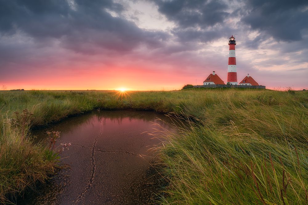Terp Inferno (Lighthouse Westerheversand) art print by Diwiesign for $57.95 CAD