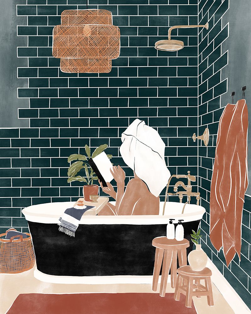 Bathroom Babe art print by Sophie Bek for $57.95 CAD