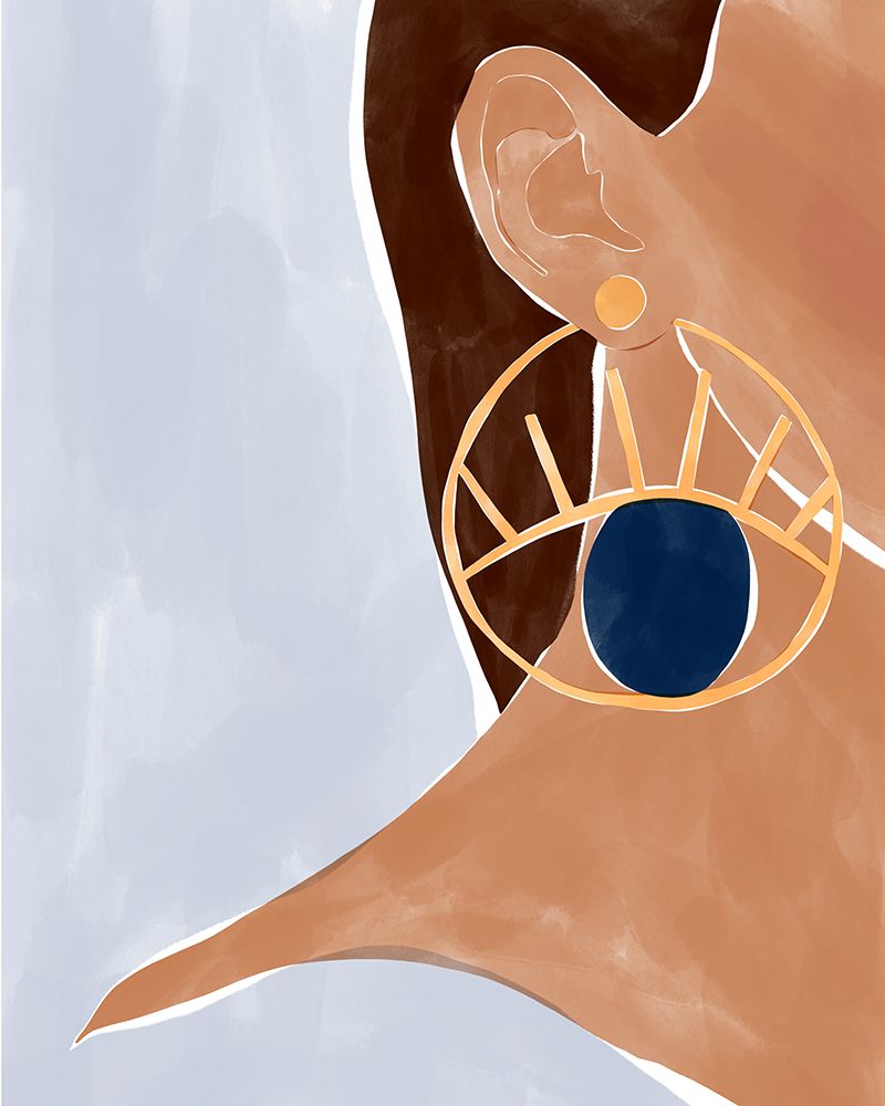 Evil Eye Earing art print by Sophie Bek for $57.95 CAD