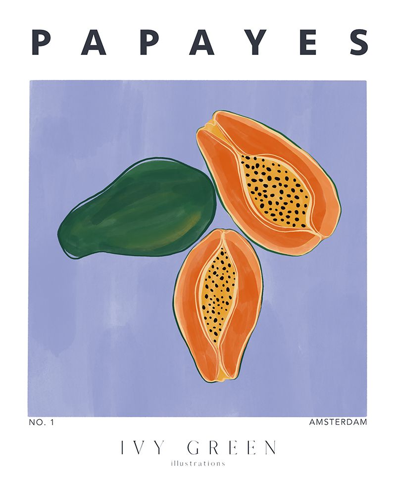 Papayes art print by Sophie Bek for $57.95 CAD