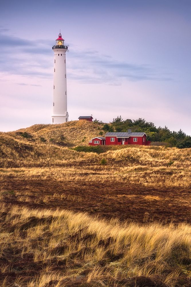 Dune Landscape At Lyngvig Fyr Lighthouse art print by Diwiesign for $57.95 CAD