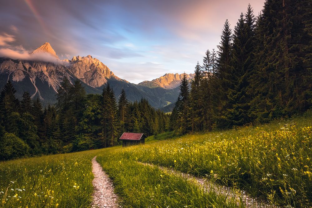 Ehrwalder Sonnenspitze (Tyrol / Austria) art print by Diwiesign for $57.95 CAD