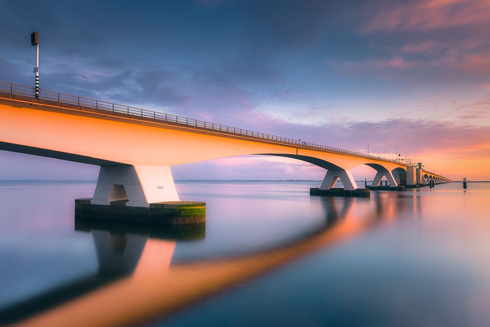 Colossus (Zeeland Bridge / Netherlands) art print by Diwiesign for $57.95 CAD