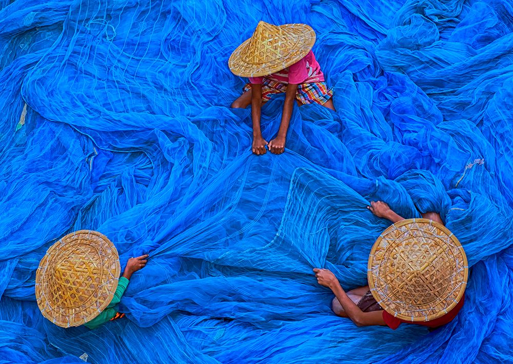 Fishing Net art print by Ajit Kumar Majhi for $57.95 CAD