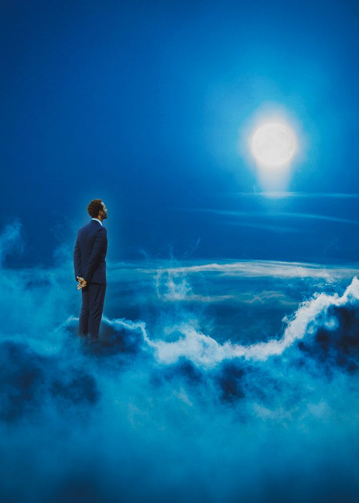 Moon Gazing art print by Hugo Goncalves for $57.95 CAD