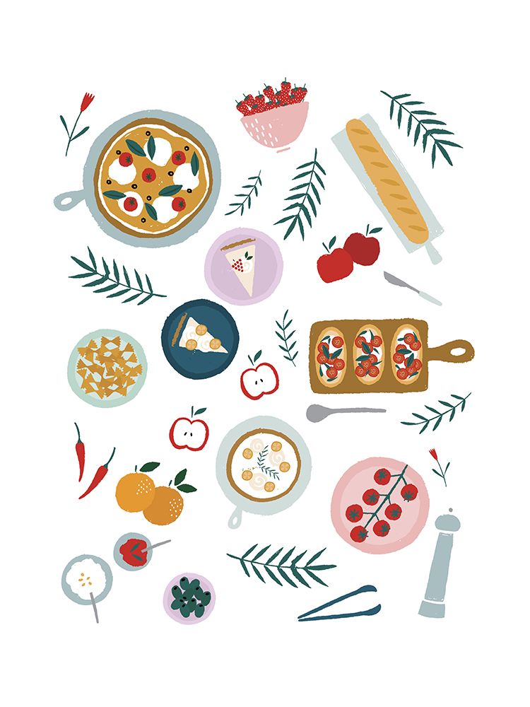 Italian Food art print by Aislinn Simmonds for $57.95 CAD