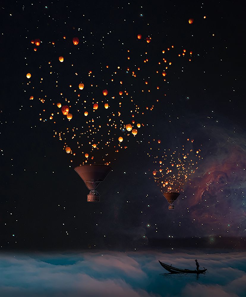 Air Balloon art print by Salome Zhividze for $57.95 CAD