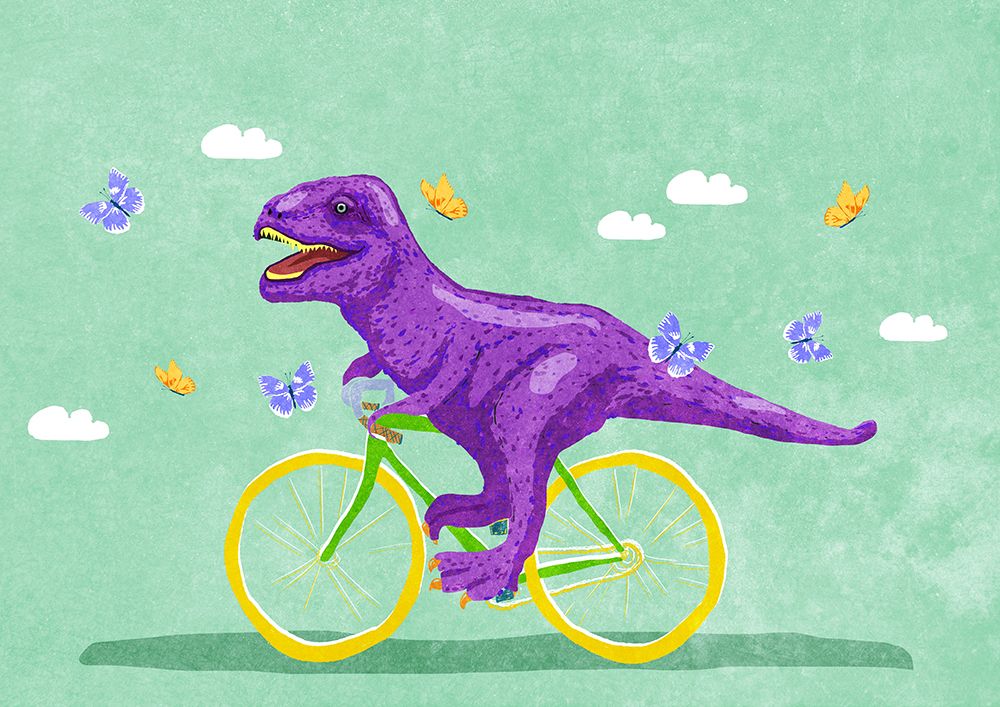 Dino Racer art print by Raissa Oltmanns for $57.95 CAD