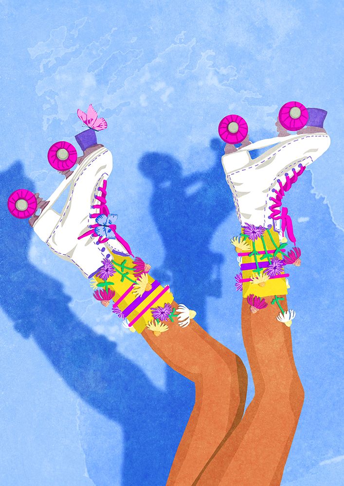 Skate like a Girl art print by Raissa Oltmanns for $57.95 CAD