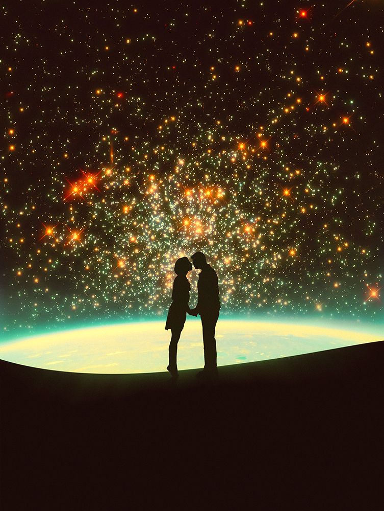 A Cosmic Kiss art print by Taudalpoi for $57.95 CAD